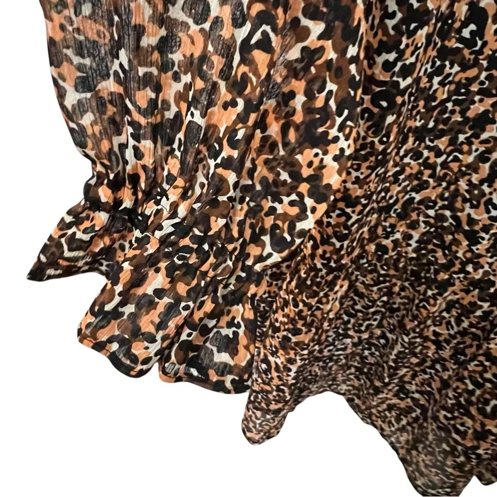 Scotch & Soda Dress Girls Size XL Leopard Print Wide Oversized Fit